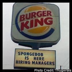 Burger King signage