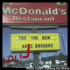 Mcdonalds signage