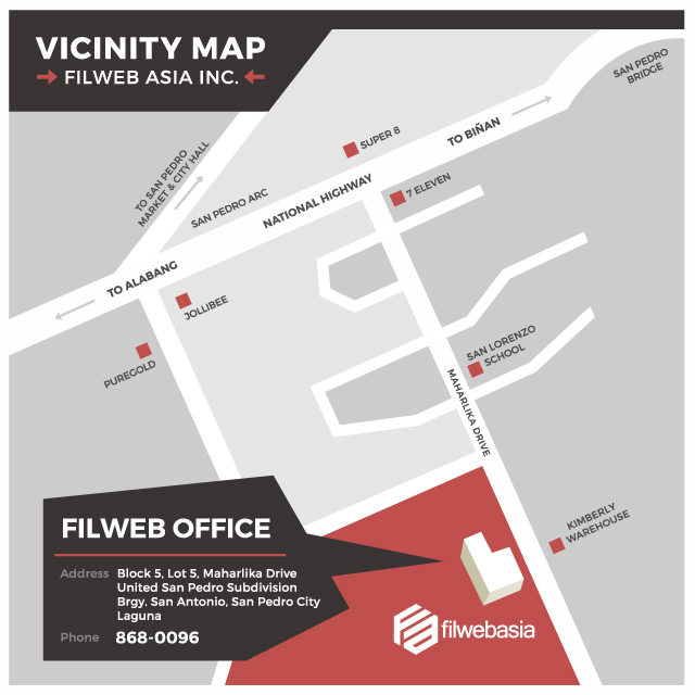 FilWeb Asia Vicinity Map