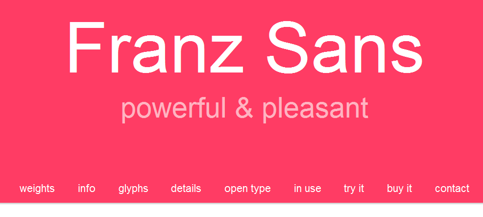 nice typography: perfect website