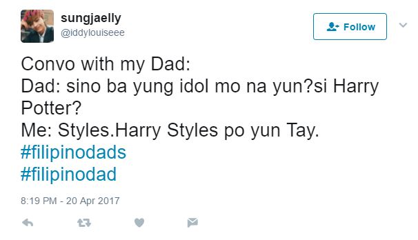 Filipino dad: twitter convo