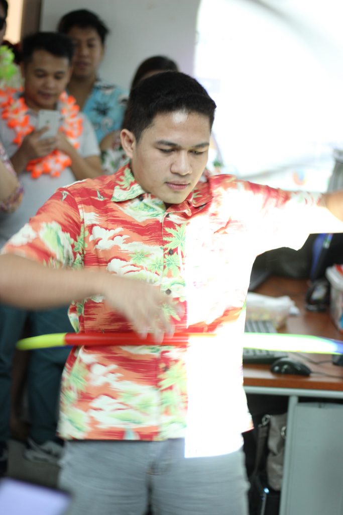 FilWeb Asia - DCM's Vick Tancio twirls the hula hoop