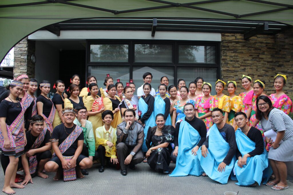 FilWeb Asia's Career Development Department in their traditional costumes