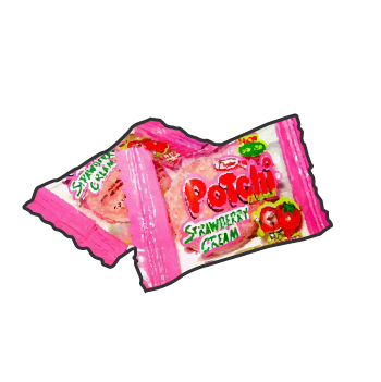 popular 90s kids snacks potchi strawberry cream