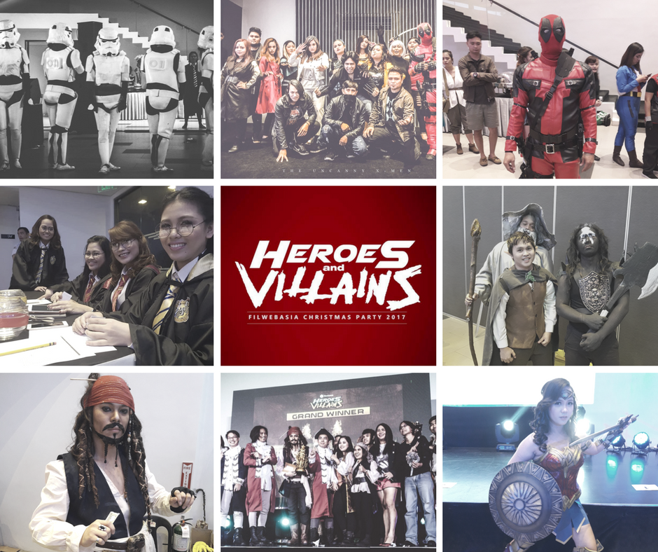 FilWeb Asia Heroes and Villains Christmas Party 2017