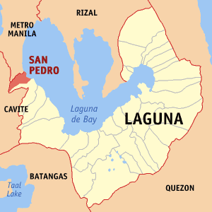 Map of Laguna - perks of working in laguna